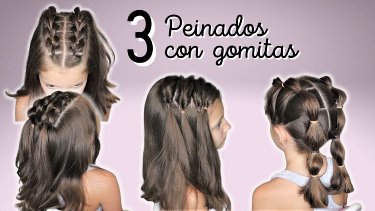Peinados Creativos con Gomas de Colores Originales